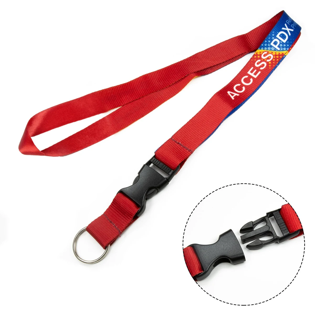 5/8" Polyester Full color Lanyards with Buckle Release 1
