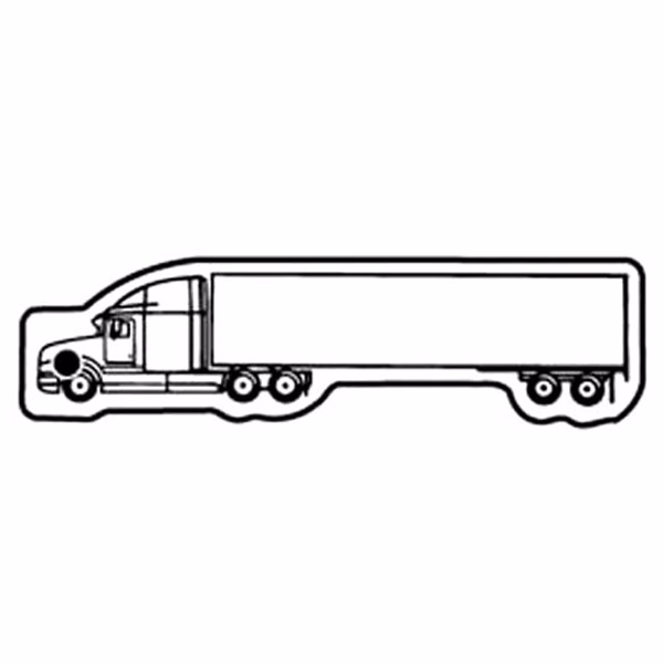 Semi Truck 8 Key Tag - Spot Color