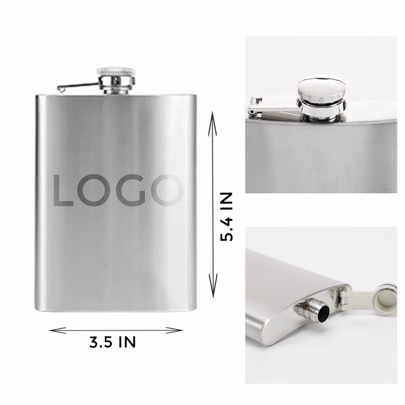 MOQ 10 PCS Insulating 8OZ Stainless Steel Hip Flask