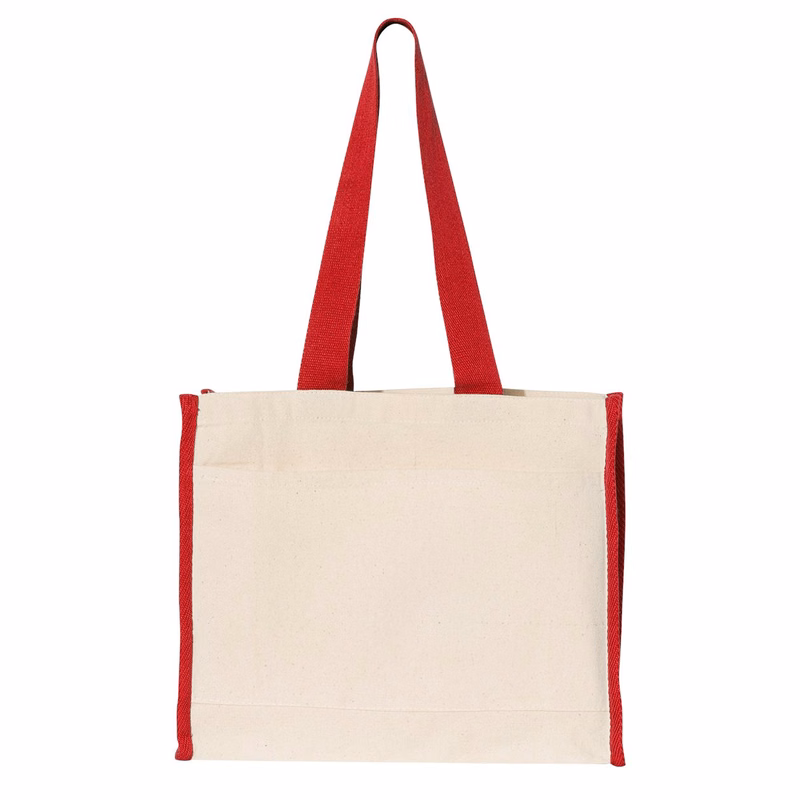 14L Tote with Contrast-Color Handles - Q1100