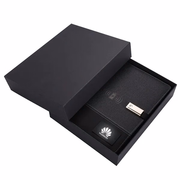 8000mAh Charging NoteBook with USB Drive Gift Set