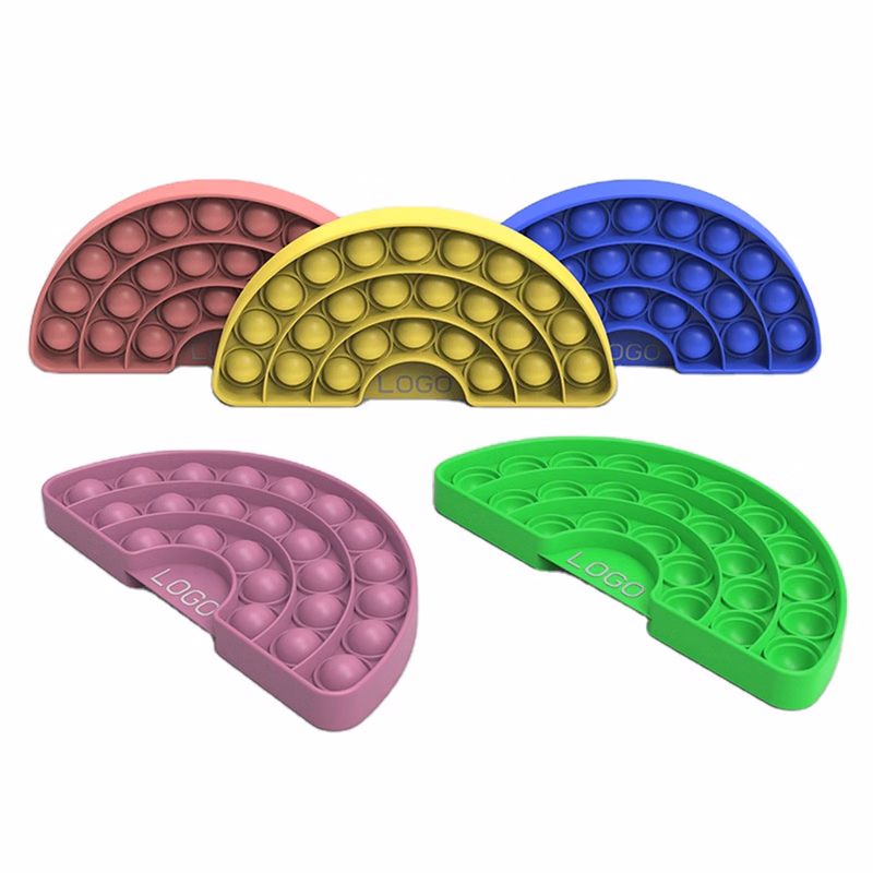 Silicone Rainbow Shape Push Pop Bubble