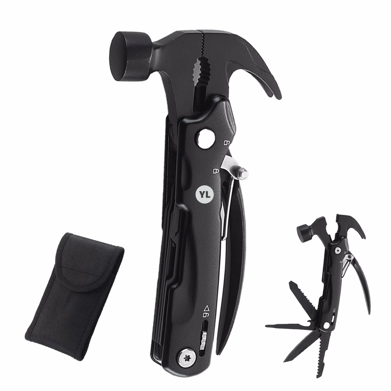Multi-Functional Hammer Tool with Glass Breaker, 13-in-1
