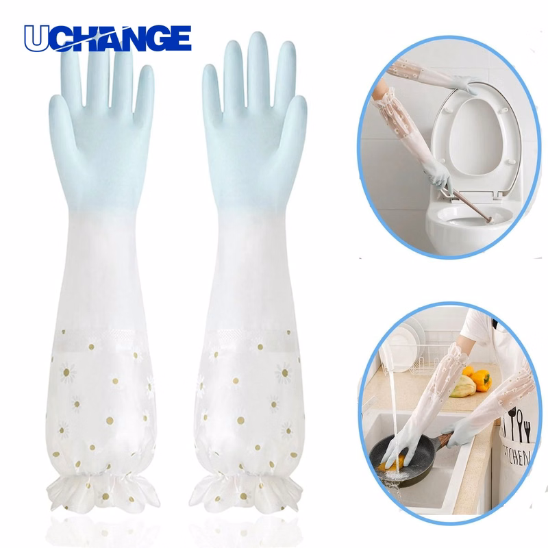 PVC Dishwashing Cleaning Gloves