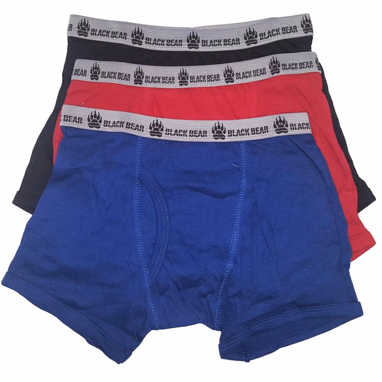 Boys' Knit Boxer Briefs - 3 Colors Medium 3 Pack