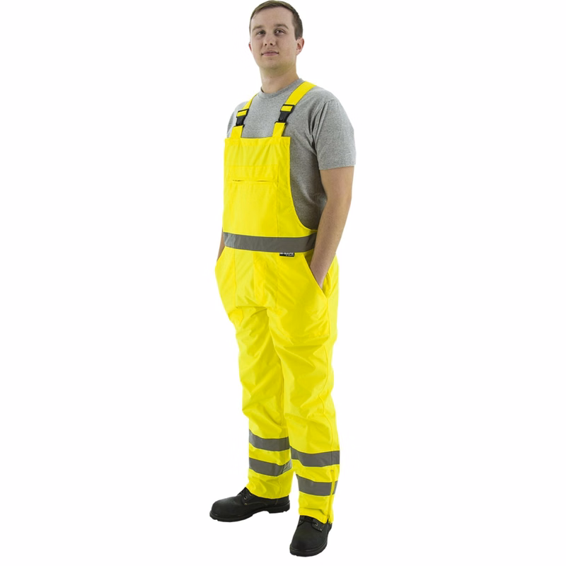 Majestic Hi-Viz Waterproof Bib Overall, ANSI E
