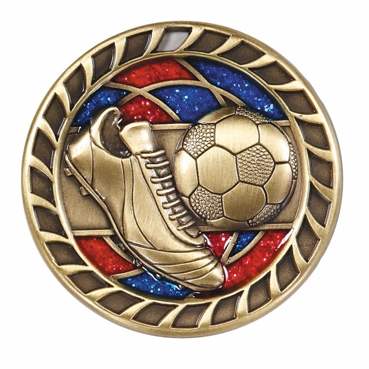 Soccer Glitter Medal, 2 1/2"