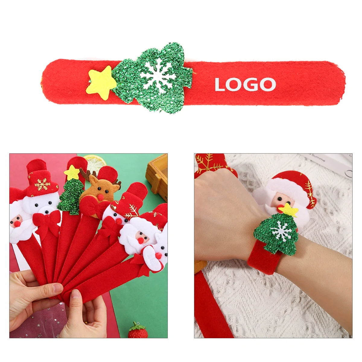 Christmas Slap Wristbands Bracelets 1