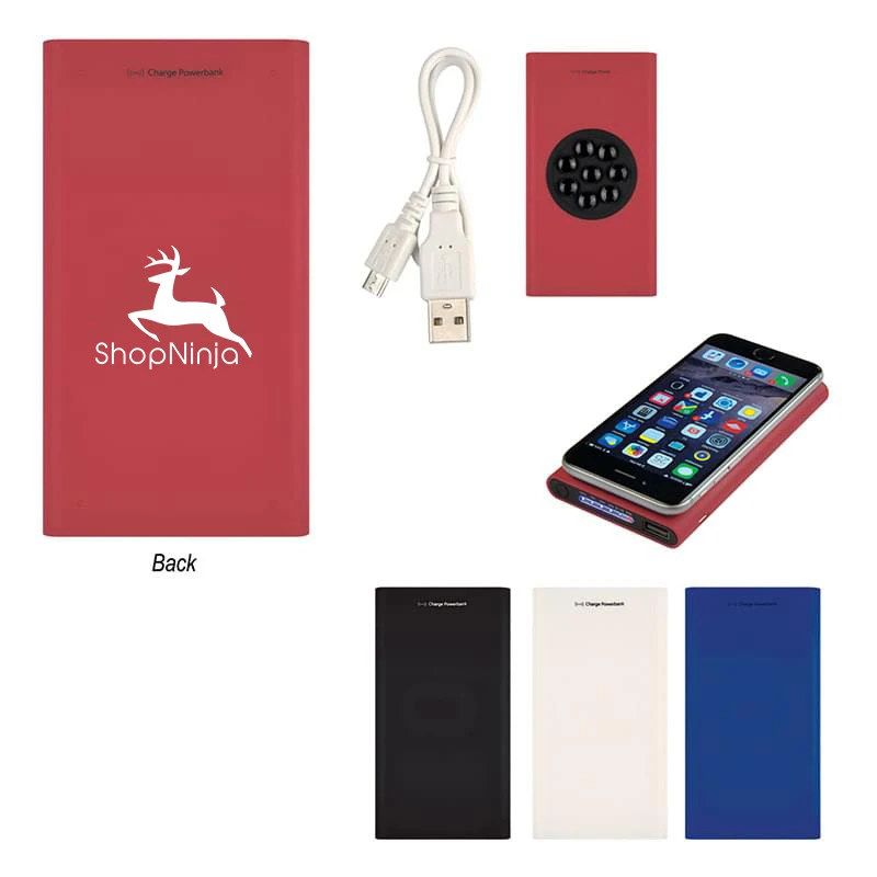 Compact Wireless-Charging Power Bank with Suction Cups 1