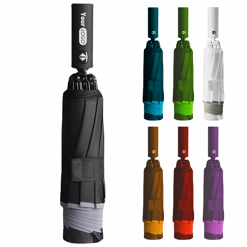 Drop Cloth Stylish And Reliable 10-Bone Auto Led Inverted Umbrella