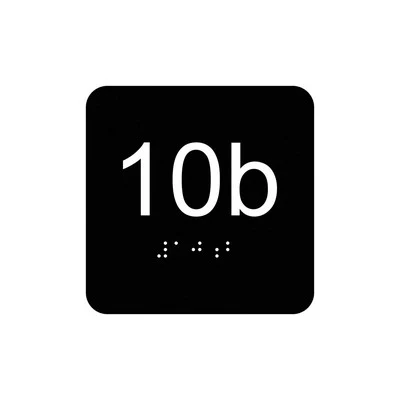 USA Made ADA Braille Wall Signs (4"x4") 1