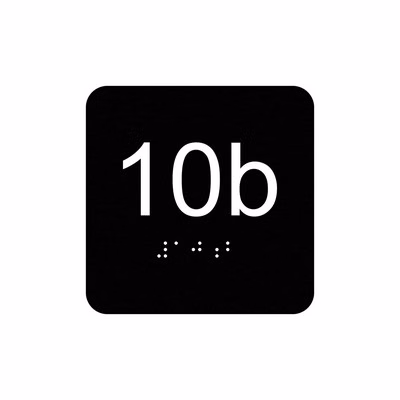 USA Made ADA Braille Wall Signs (4"x4")