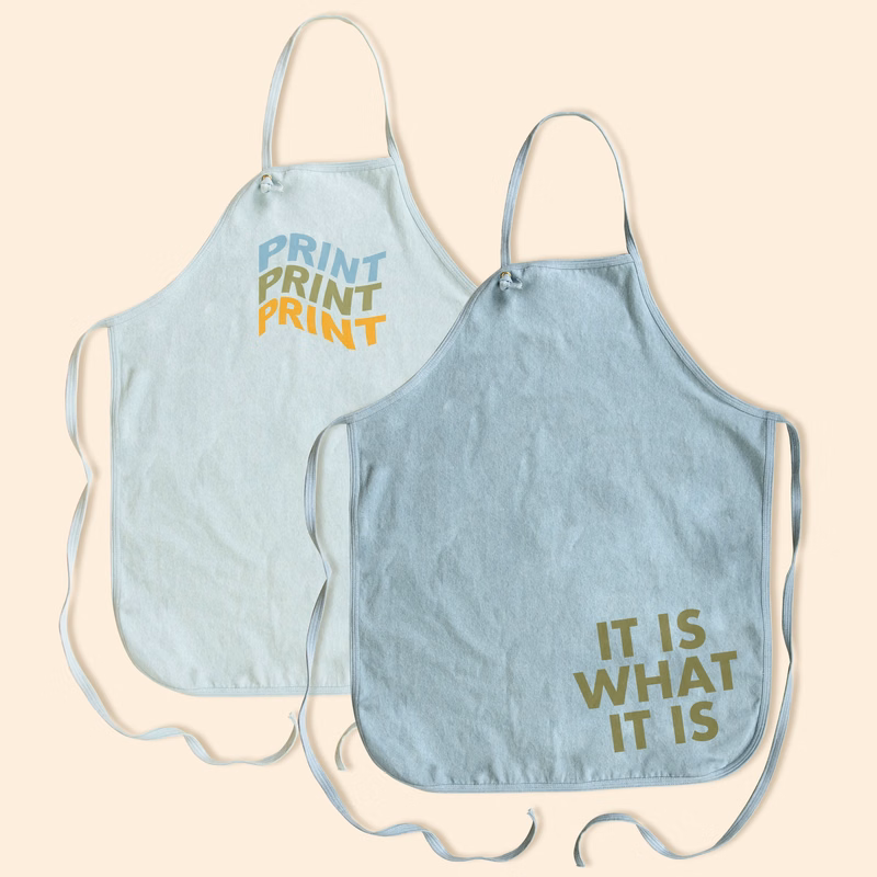 HOT MESS APRON - ADJUSTABLE - DENIM