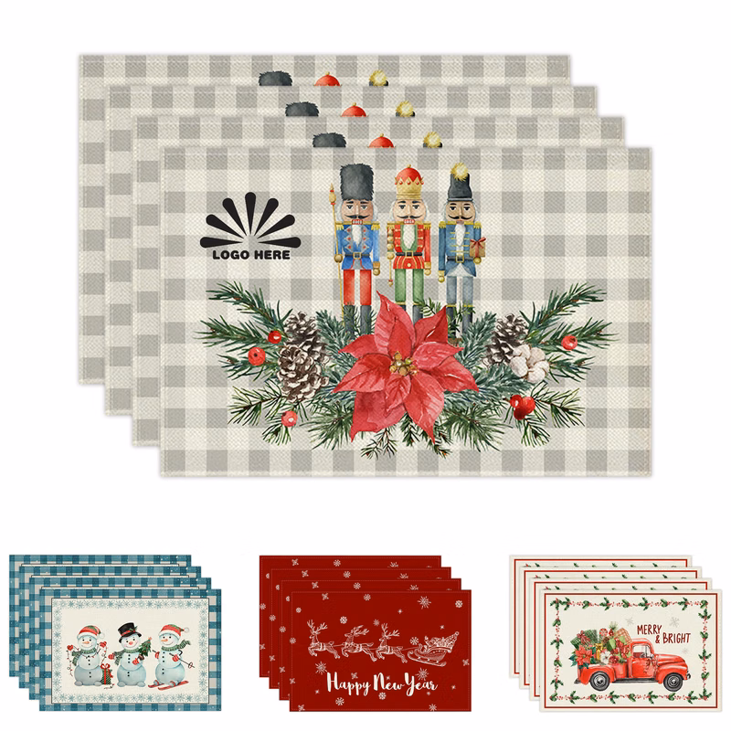 Festive Non-Slip Foot Pads with Custom Logo