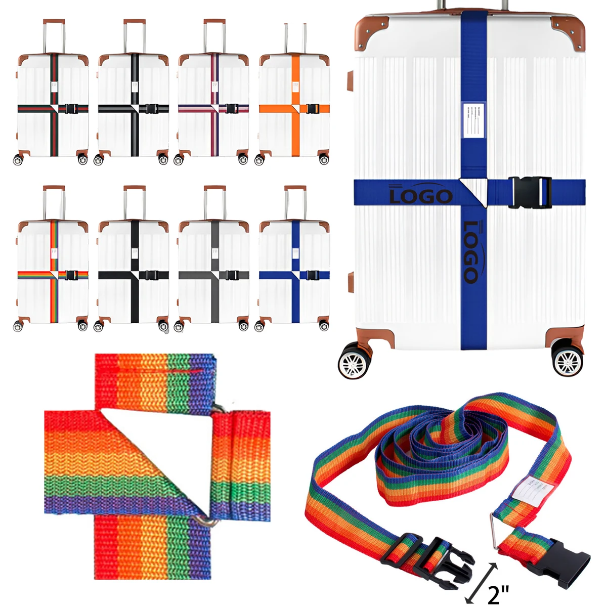 Visible Luggage Tie Straps 1