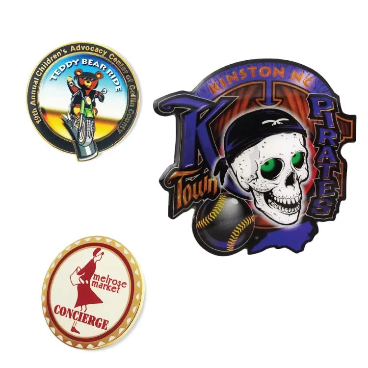 2" Full Color Offset Printed Lapel Pin with Epoxy Dome 1