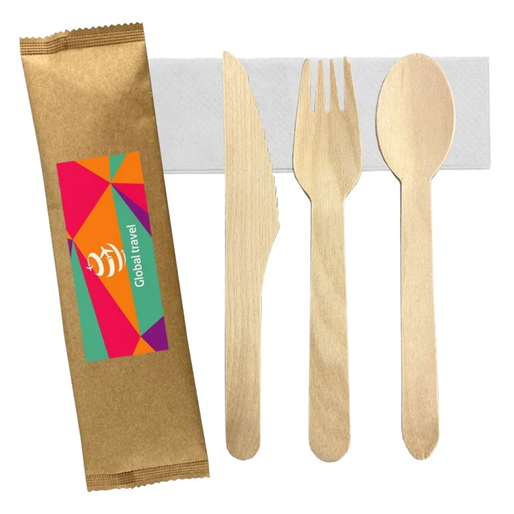 4pcs Wooden Cutlery Set 1