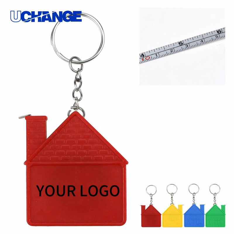 House Shaped Measuring Ruler Keychain Tool