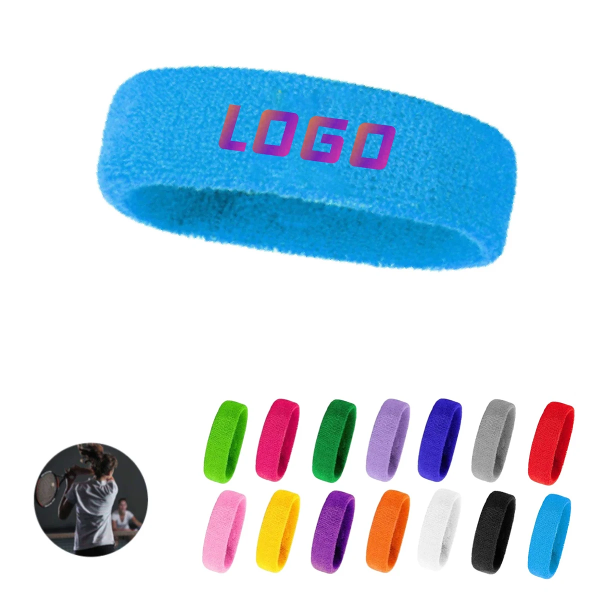 MOQ 10pcs Terry Cloth Headbands 1