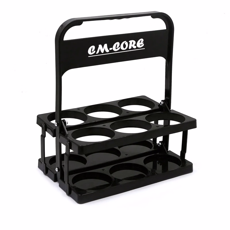 6 Holes Foldable Plastic Drink Carrier With Handle