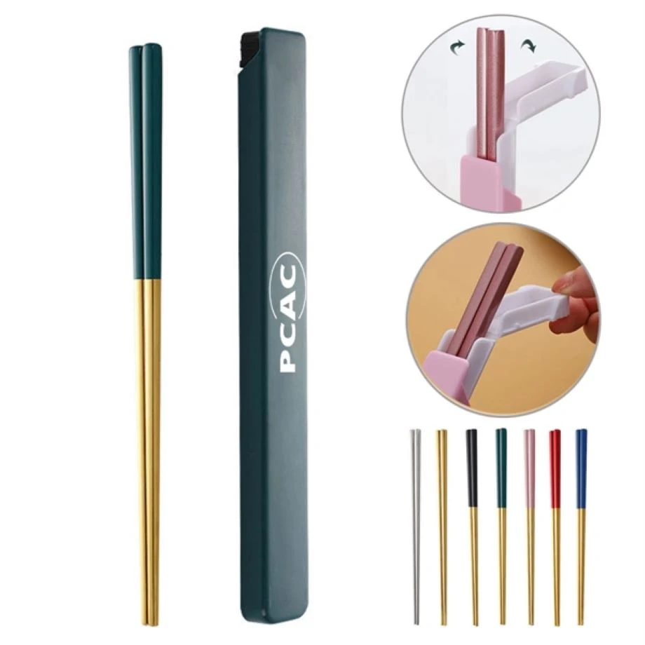 Reusable Stainless Steel Chopsticks With Case 1