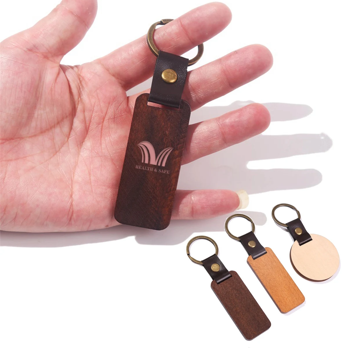 Wooden Key Chain Anniversary Keychain 1