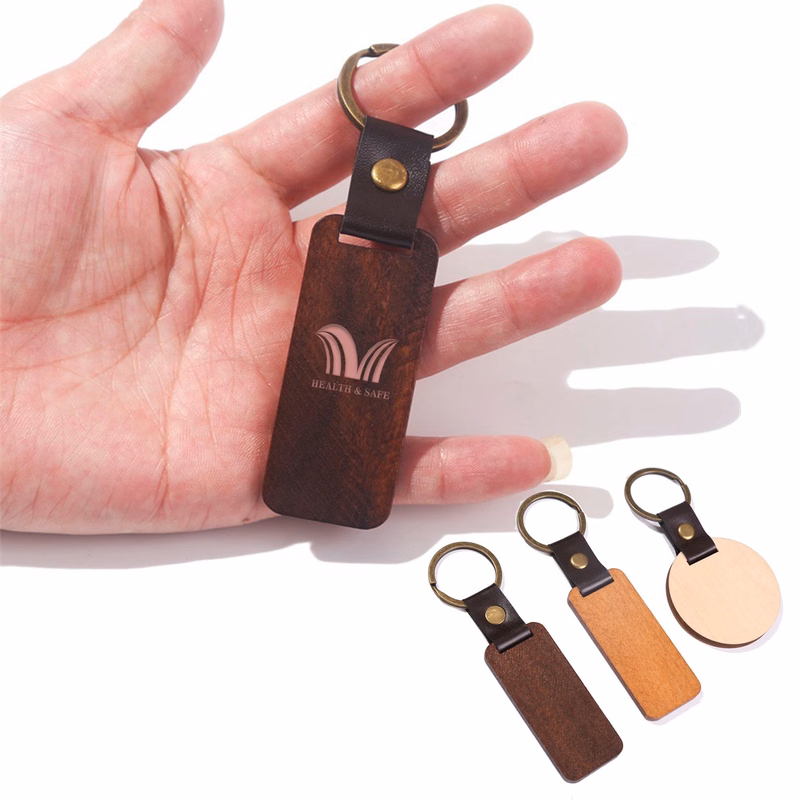 Wooden Key Chain  Anniversary Keychain