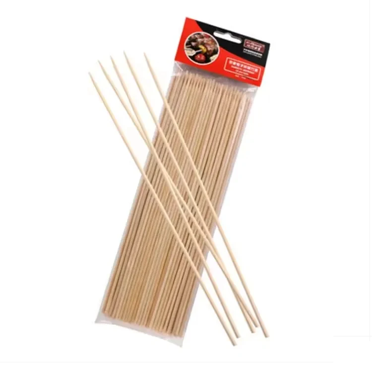 12" Bamboo BBQ Skewer Set. 100 Pcs 1