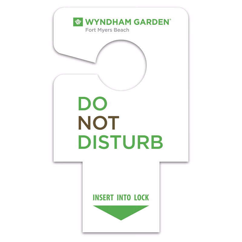 Doorknob Hanger Lock Insert (2.625" x 4.375")
