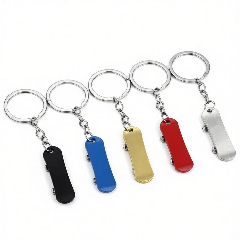 Metal Finger Scooter Keychain 1