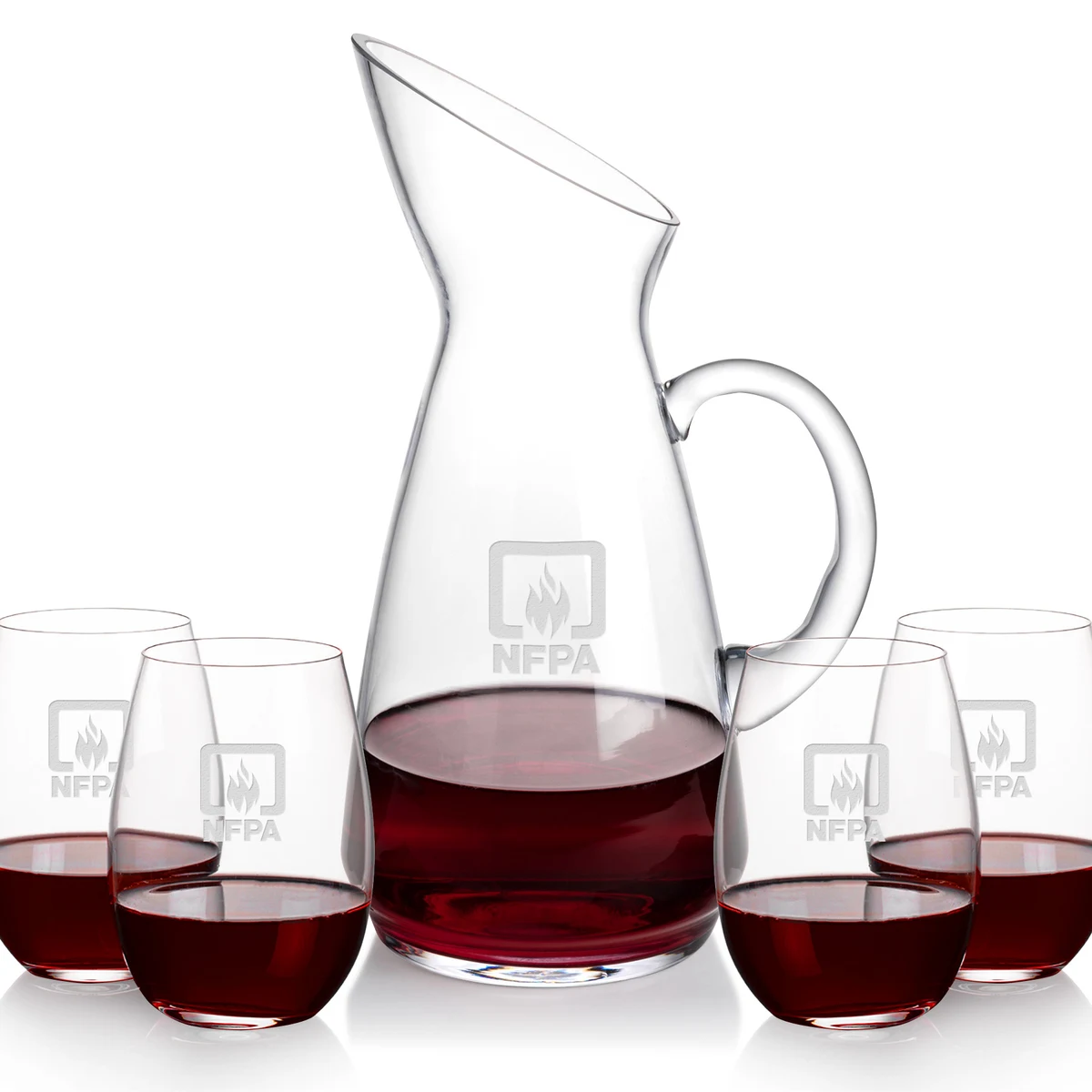 Taroni Carafe & Laurent Stemless Wine 1