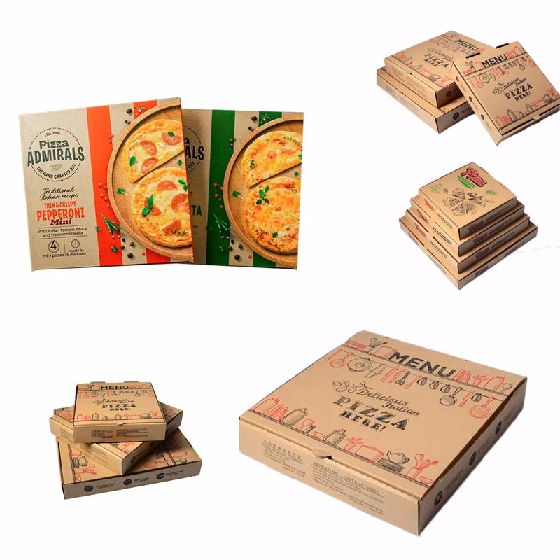 Custom Full Color 12" Pizza Box MOQ 10pcs