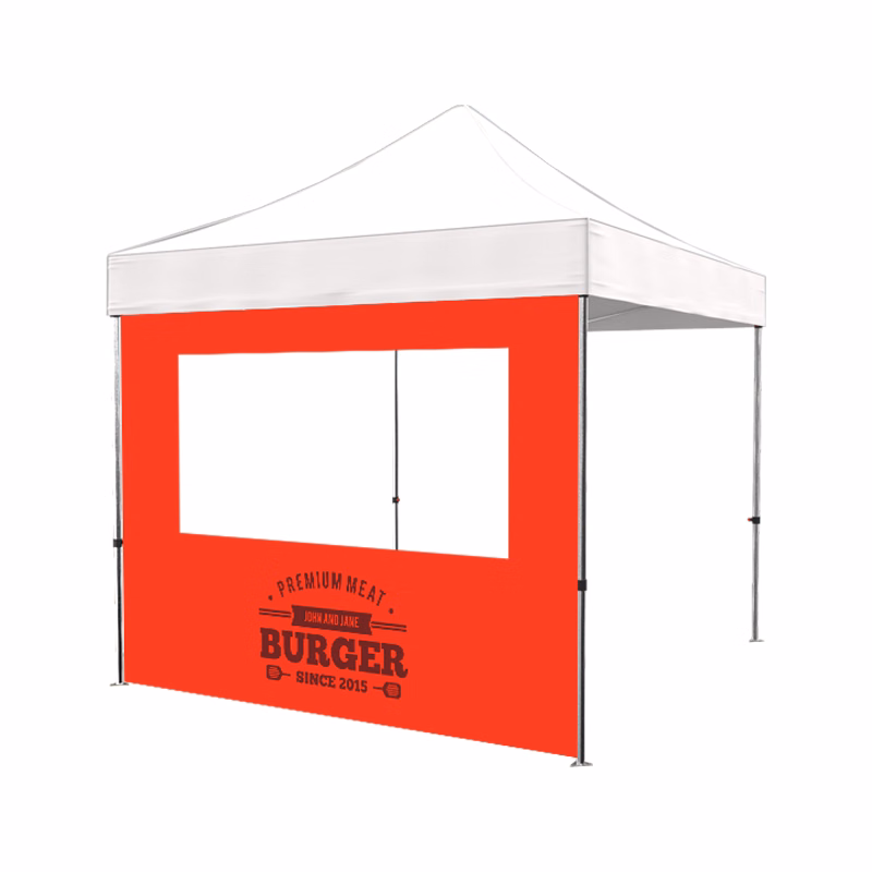 20ft Tent Wall Only w/Single Clear PVC Window- 1 Side Imprint