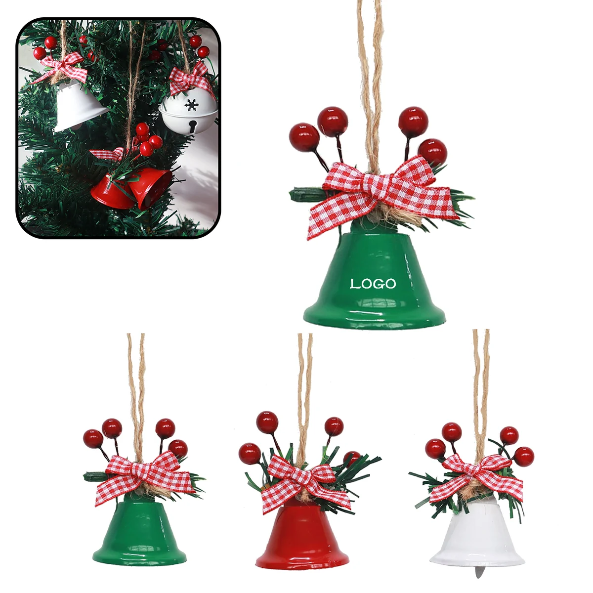 MOQ 20 PCS Christmas Bell Ornament 1