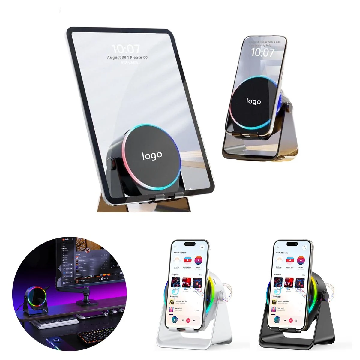 Bluetooth Speaker Phone Stand 1