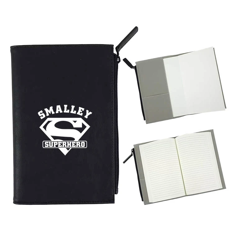 Journal Notebook with Large Zippered Pocket 1