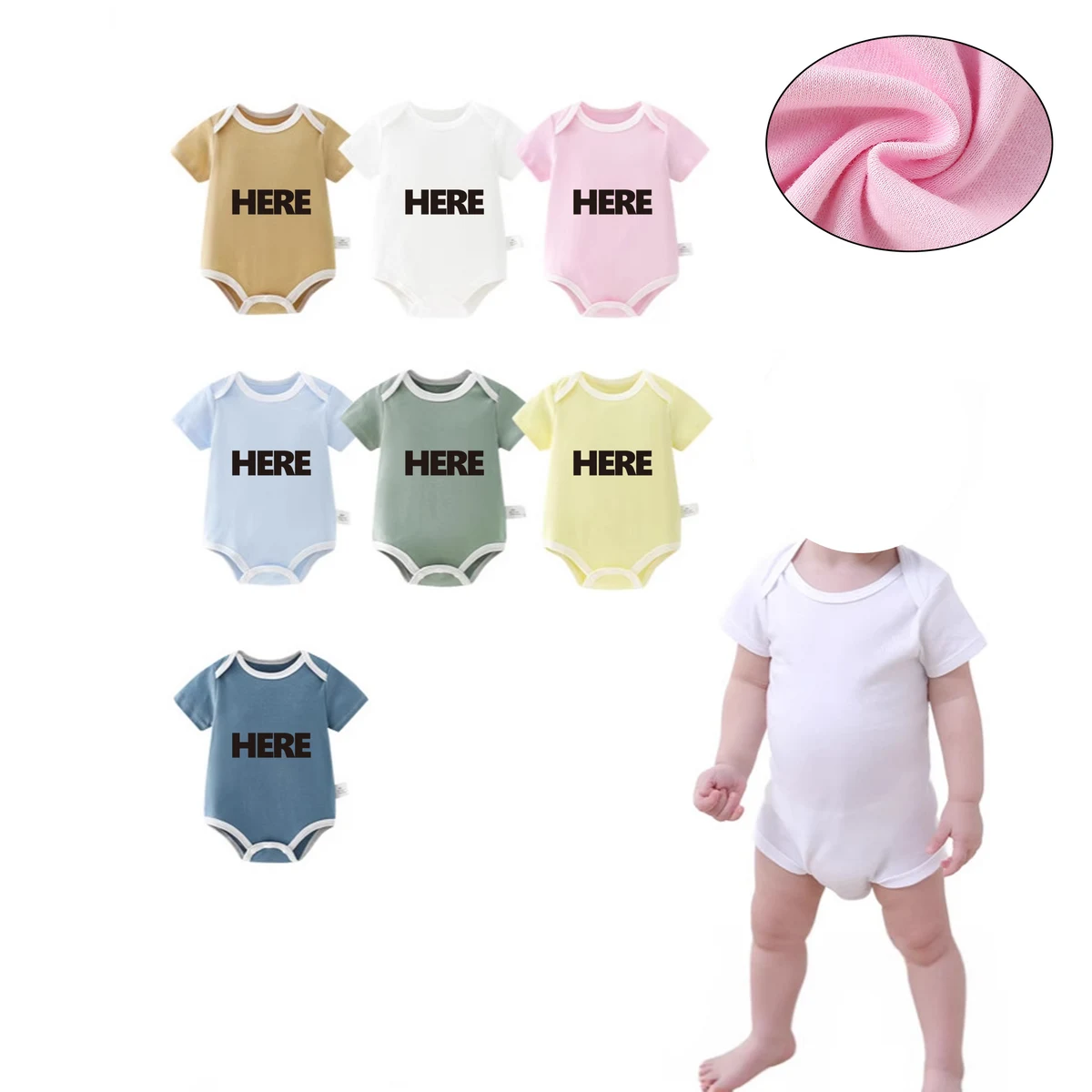 Baby Cotton Triangle Bodysuit 1
