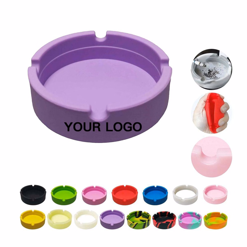 Silicone Ashtray in Tie Dye and Glow Options