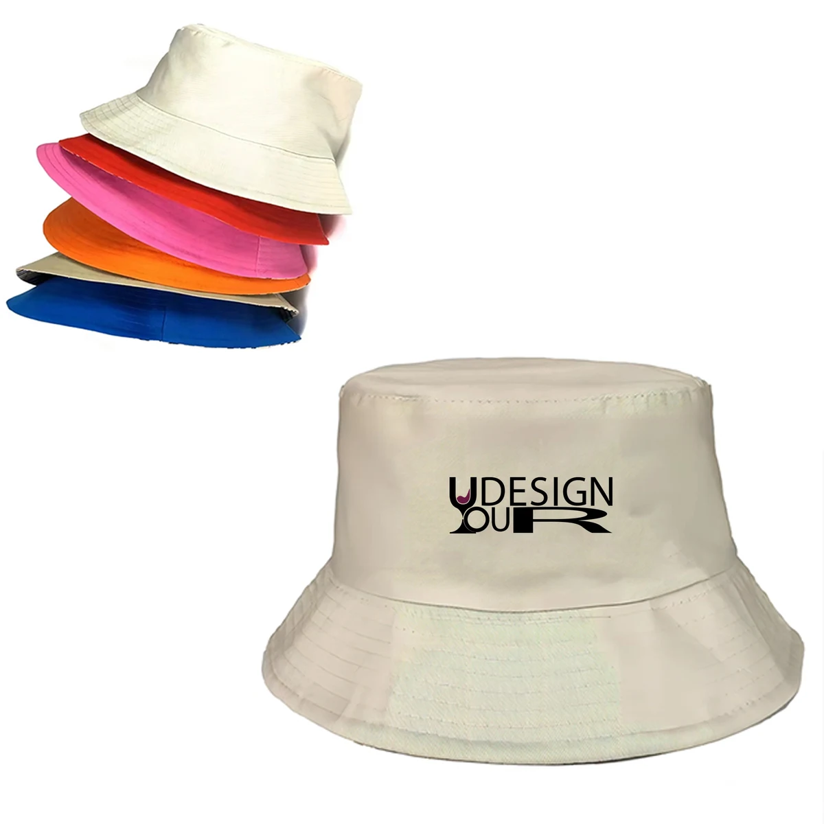 Sun-Protection Full Color Bucket Hat 1