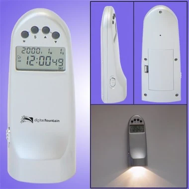 DIGITAL CLOCK W/ FLASHLIGHT, ALARMCLOCK, & DATE 1