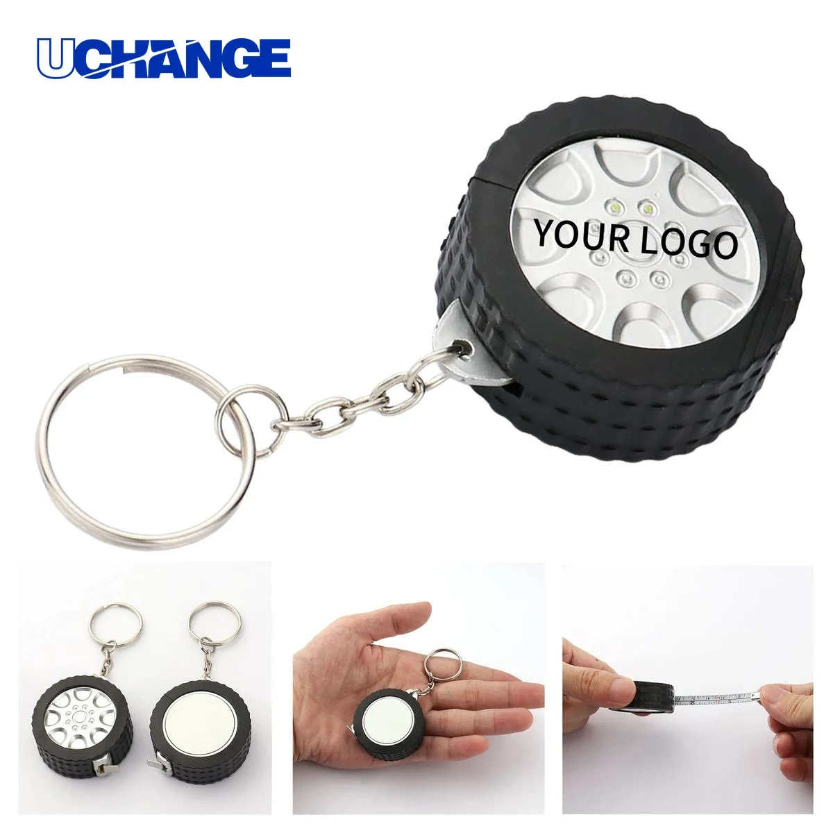 Tire Tape Measure Keychain Tool for Auto Use 1