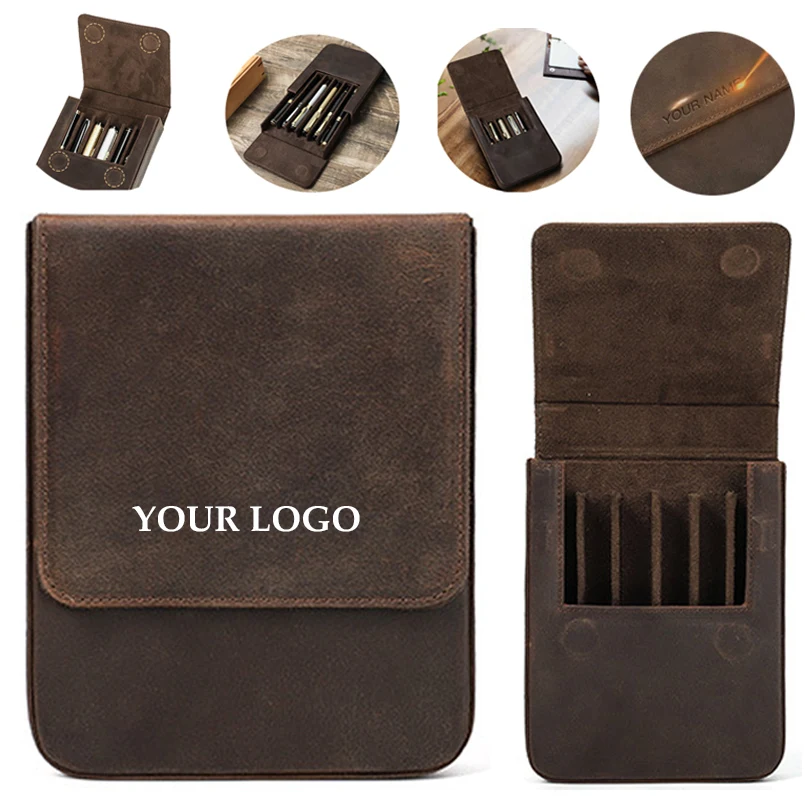 Six-seat Leather Pen Case 1
