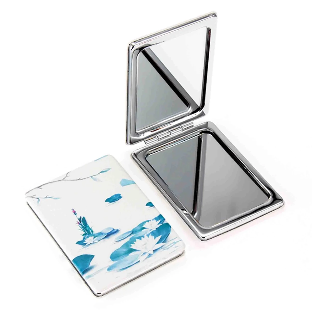 Pu Leather Double Sided Pocket Mirror 1