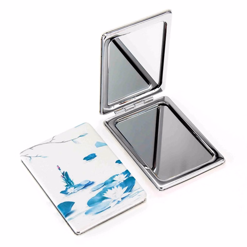 Pu Leather Double Sided Pocket Mirror