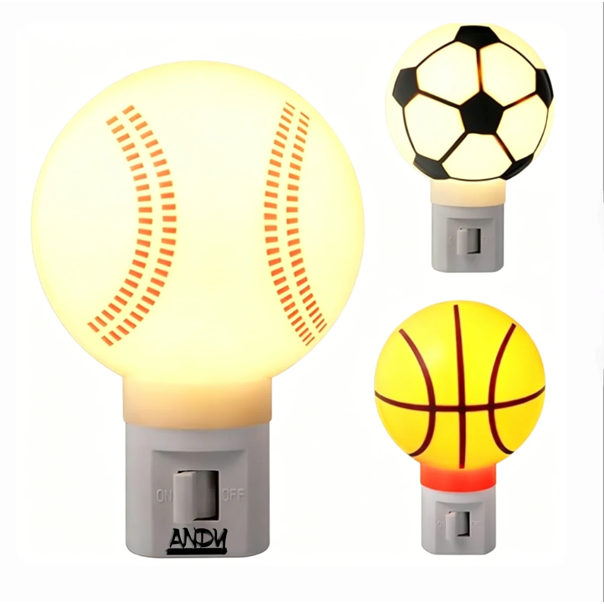 Creative Ball Shaped Plug-in Wall Night light 1