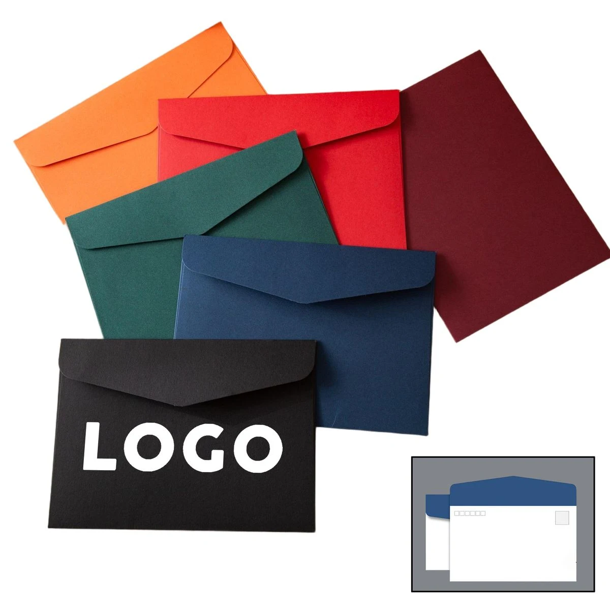 Full Color Custom White Cardboard Envelope 1