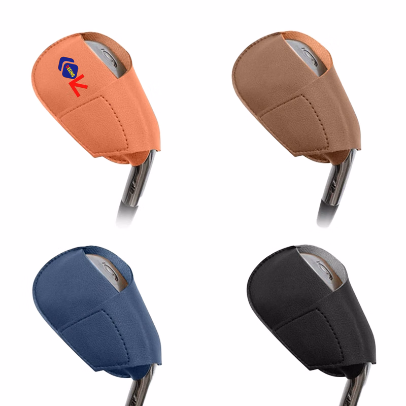 Golf Putter Cover Leather Single Club Head Protection Sleeve