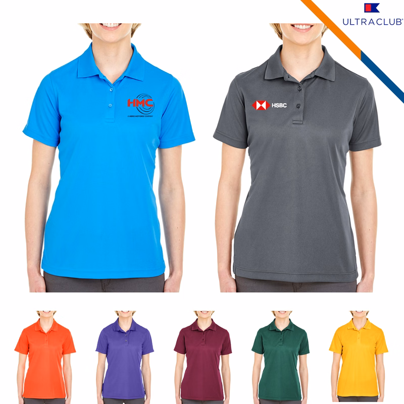 Ultra Club® 4.4oz Polyester Ladies' Polo Shirts