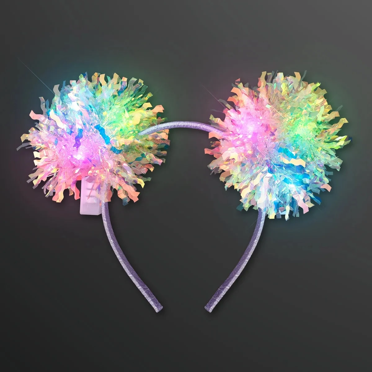 LED Crinkle Tinsel Headband 1
