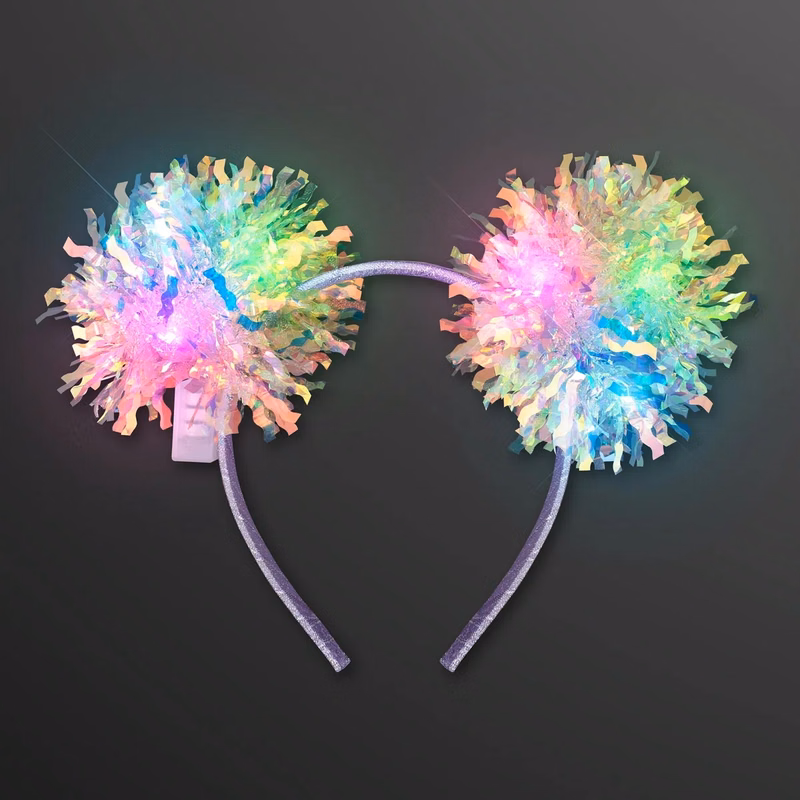 LED Crinkle Tinsel Headband